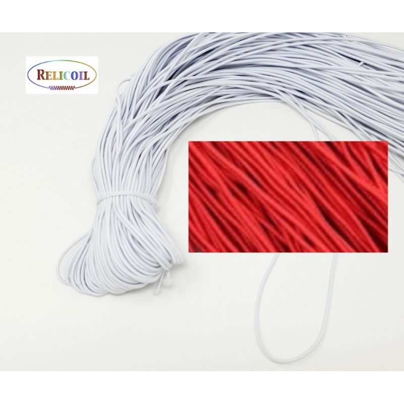 ELASTIQUE ROUGE 2,5 MM VRAC 100 METRES