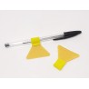 PORTE-CRAYON 1050J ELASTIQUE JAUNE ADHESIF PAR 50