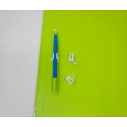 Porte crayon adhésif plastique translucide 12x14mm par 100