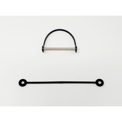 BRACELET 135 MM NOIR POUR VIS DE RELIURE PAR 100
