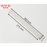 POIGNEE PLASTIQUE SOUPLE BLANC 320X25X2,5 MM PAR 50