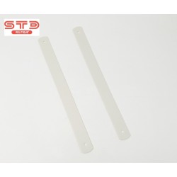 POIGNEE PLASTIQUE SOUPLE BLANC 320X25X2,5 MM PAR 50