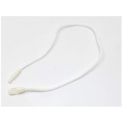 CORDELETTE TEXTILE AVEC CLIP 200 MM BLANC IVOIRE PAR 100