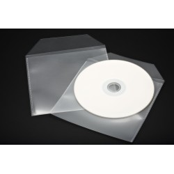 8070 - POCHETTE CD-DVD NON ADHESIVE A RABAT 129 X 130 MM PAR 200