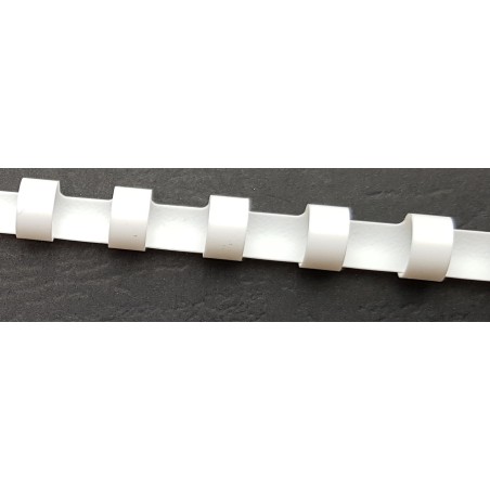 100 Anneaux De Reliure Plastique APEX 8mm - Blanc - Pour Relieuse 21 Anneaux - Fabriqué En France