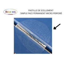 Pastille de scellement simple face Faible adhérence micro perforé