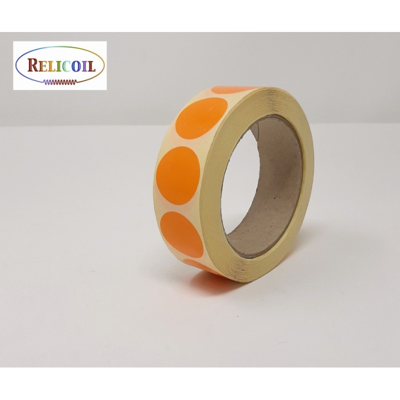 PASTILLE DE COULEUR ORANGE ADHESIVE