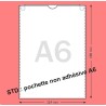 POCHETTE NON ADHESIVE A6 POUR PASS SANITAIRE 114x160MM - OUVERTURE PETIT COTE PAR 100