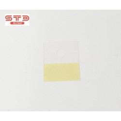 ATTACHE CROCHET ADHESIVE PLASTIQUE 25X30 MM TROU ROND PAR 100