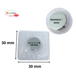 AIMANT A COUDRE ROND POUR TEXTILE 18mm par 10