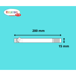 Stop-rayon Wobbler 200 x 15 mm plastique par 100