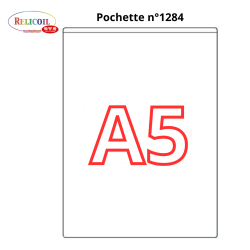 1284 - A5 POCHETTE ADHESIVE PETIT COTE FORMAT 158 X 220 MM - PLANCHE INDIVIDUELLE-PAR 50