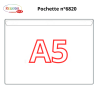 6820 - A5 POCHETTE ADHESIVE A RABAT GRAND COTE 220 X 155 MM PAR 50