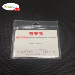 PORTE BADGE 95 X 65/77  PAYSAGE AVEC TROU EURO PAR 100