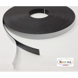 Aimant anisotrope force 80g/cm2 largeur 25mm Epaisseur 1mm rouleau adhésif 30m