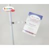 Porte étiquette avec double-pince 19 mm les 10