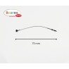 Lien nylon noir avec fermoir par 5000
