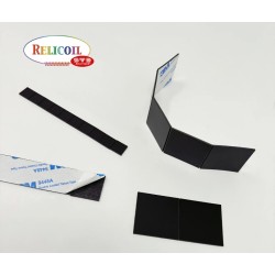PLAQUE MAGNETIQUE CARRE ADHESIVE PAR 100