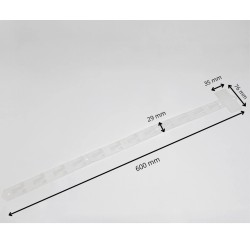 Tige cross pliable merchandising 12 crochets par 25