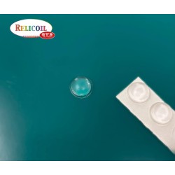 Amortisseur demi-sphère adhésive transparent par feuille