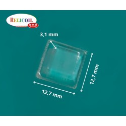 Butée auto adhésive transparente trapèze par feuille
