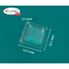 Butée auto adhésive transparente trapèze par feuille