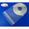 POCHETTE 2 BANDES ADHESIVES CD-DVD A RABAT 130 X 125 MM PAR 100