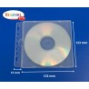 Boîte de rangement souple ultra plate pour CD-DVD pour classeur par 5