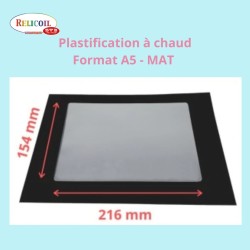 Pochette de plastification A5 face MAT Boîte de 100