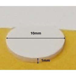 Pastille adhésive double face en mousse  épaisseur 1 mm