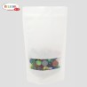 SACHET KRAFT BLANC A FENETRE Ouverture ZIP et Thermoscellable PAR 1000