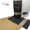 SACHET KRAFT BLANC A FENETRE Ouverture ZIP et Thermoscellable PAR 1000