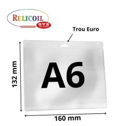 PORTE BADGE A6 132 X 160 mm Paysage par 100