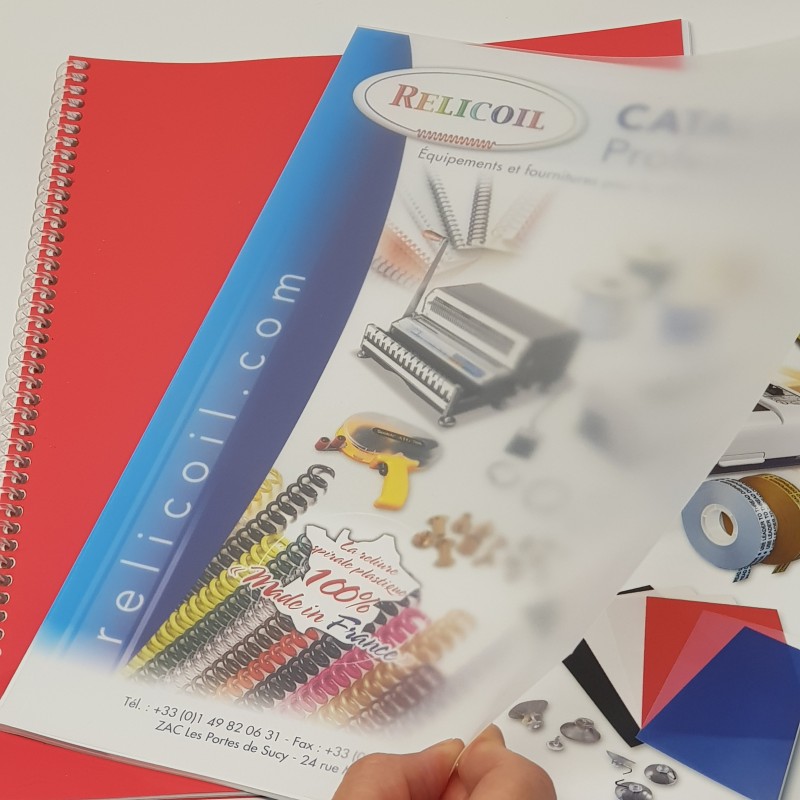 Couverture PP Transparent Strié 30/100eme A4