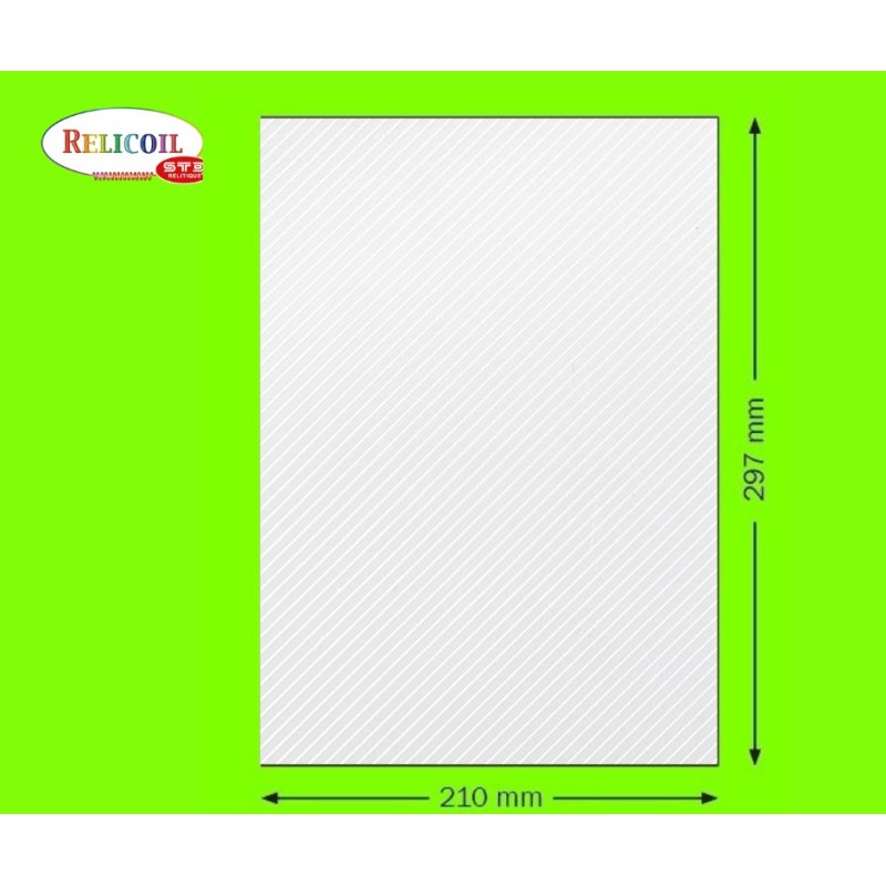 Couverture PP Transparent Strié 30/100eme A4