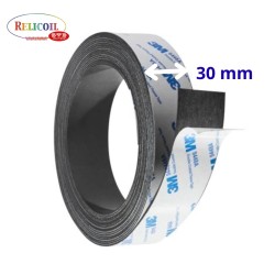Aimant anisotrope force 80g/cm2 largeur 30mm Epaisseur 1mm rouleau adhésif 30m