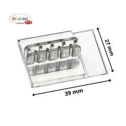 Porte étiquette GRIPPEUR 27 x 39mm avec fente PAR 100
