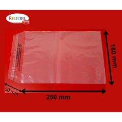 SACHET AVEC BANDE ADHESIVE 180 x 250 mm ECO PE 50 microns par 1000