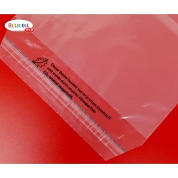 SACHET AVEC BANDE ADHESIVE 180 x 250 mm ECO PE 50 microns par 1000