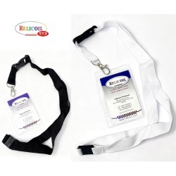 CORDON TOUR DE COU  DOUBLE SECURITE PORTE BADGE LANYARDS PAR 50