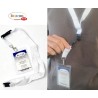 CORDON TOUR DE COU  DOUBLE SECURITE PORTE BADGE LANYARDS PAR 50