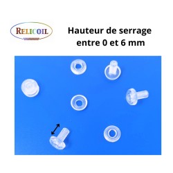 Rivet plastique - Transparent