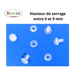 Rivet plastique 0-9 mm avec trou a visser par 1000