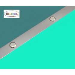 Baguette de reliure  avec vis 235 mm nickel brillant PAR 2