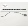 Lien ficelle avec fermoir argent 200 mm par  1000