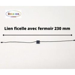 Lien ficelle avec fermoir noir 230 mm par  1000