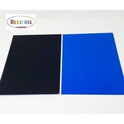 Couvertures polypropylène A4  bicolore RECTO BLEU VERSO NOIR PAR 100