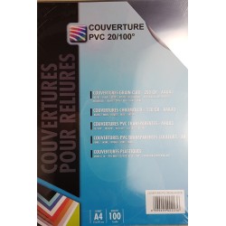 Couverture PVC cristal 20/100eme A4