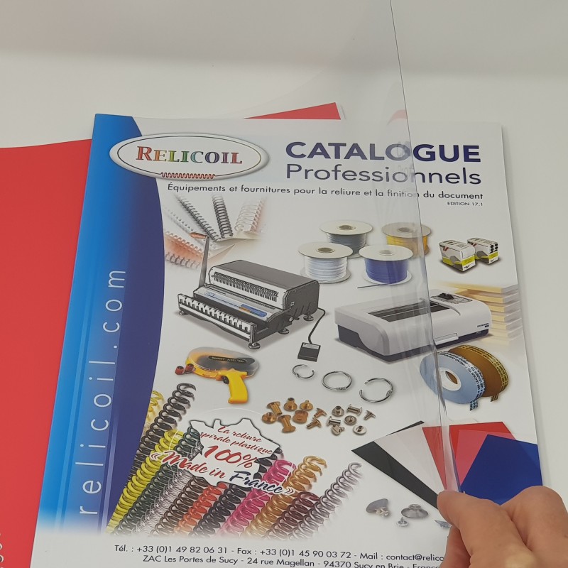Lot De 100 Reliures Plastiques PVC A3 Transparentes 200 Microns – Protection Haut De Gamme Pour Dessins Et Documents Grand Format