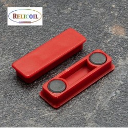 Aimant bloc de bureau en Ferrite ROUGE 40x13 ou 50x23 mm PAR 10